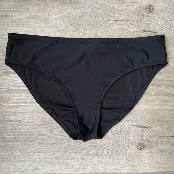 J. Crew Bikini Brief, Black, Full Coverage, Women’s Size Medium - Picture 1 of 10